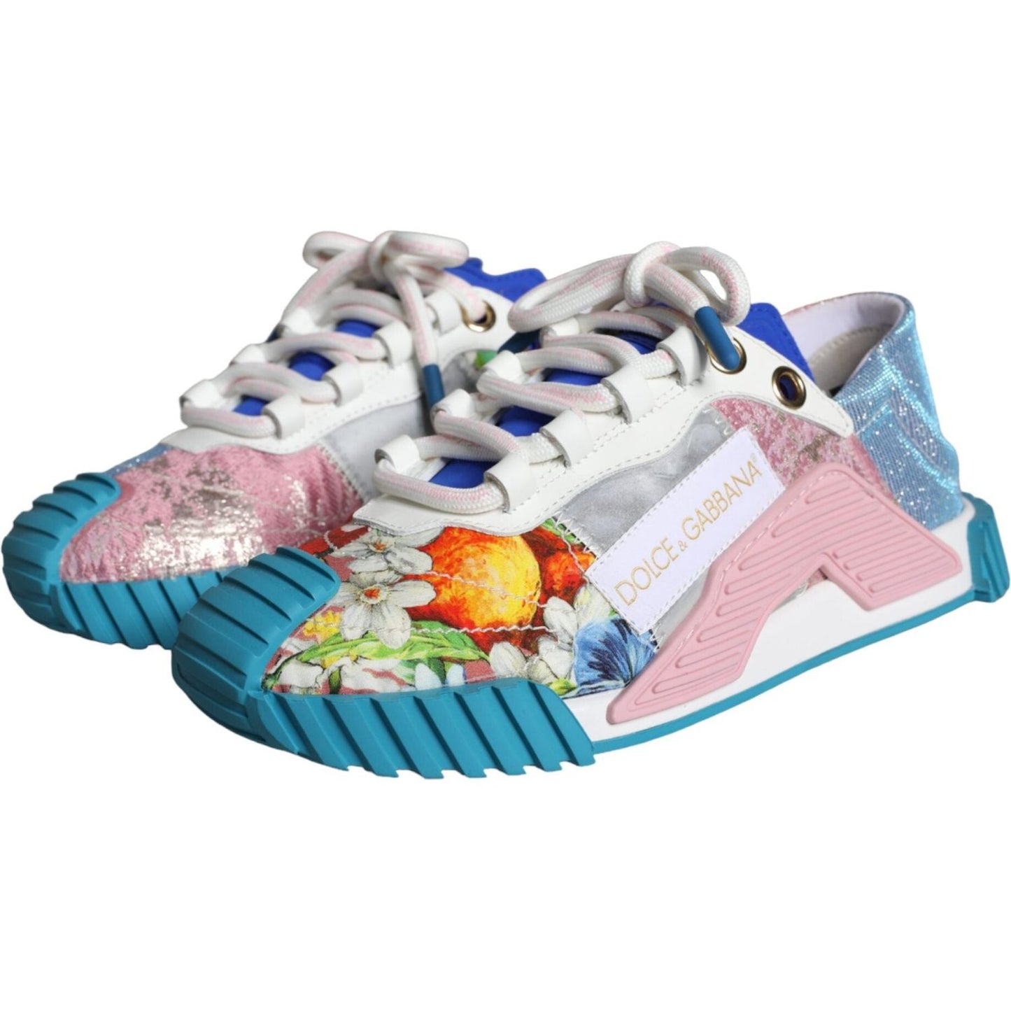 Dolce & Gabbana Multicolor Patchwork NS1 Low Top Sneaker Shoes Dolce & Gabbana