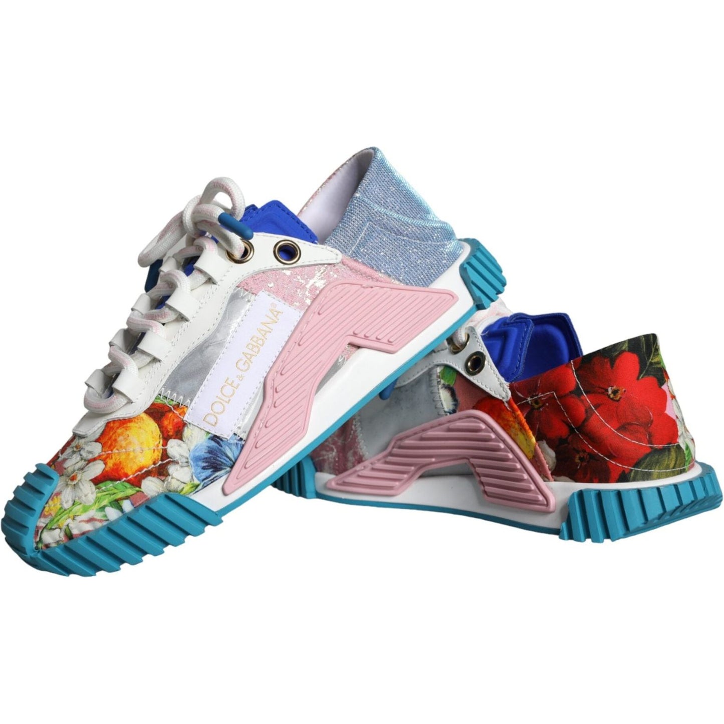 Dolce & Gabbana Multicolor Patchwork NS1 Low Top Sneaker Shoes Dolce & Gabbana