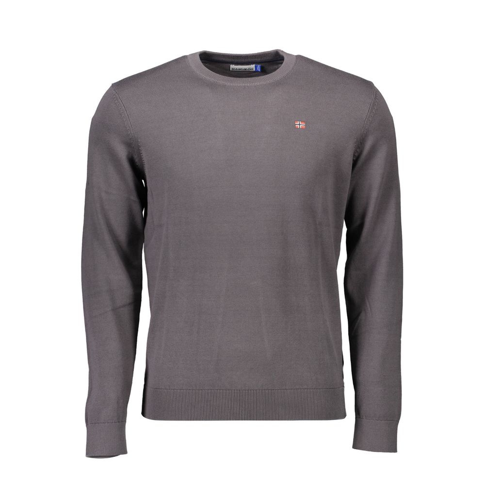 Napapijri Gray Cotton Sweater