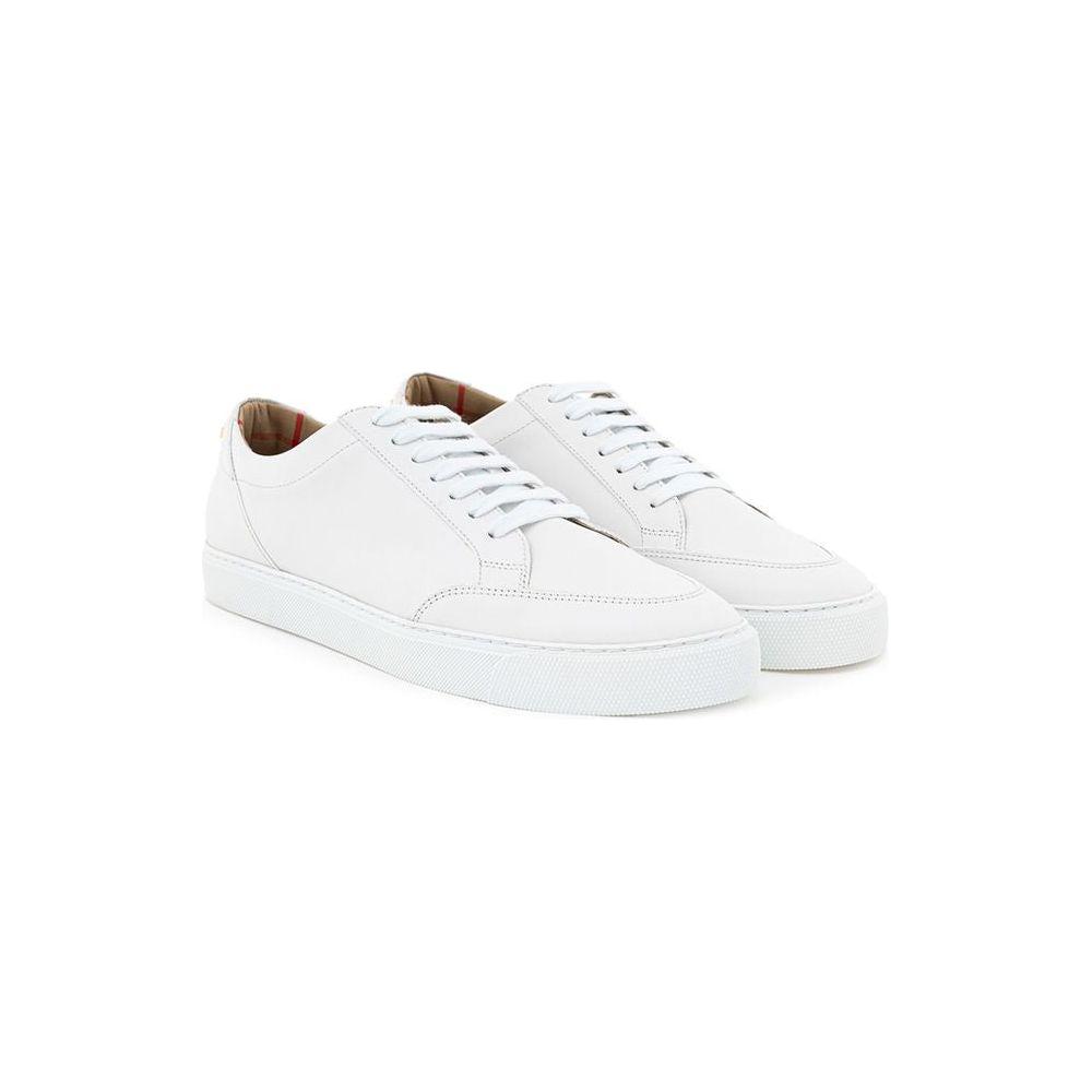 Burberry White Leather Sneaker Burberry