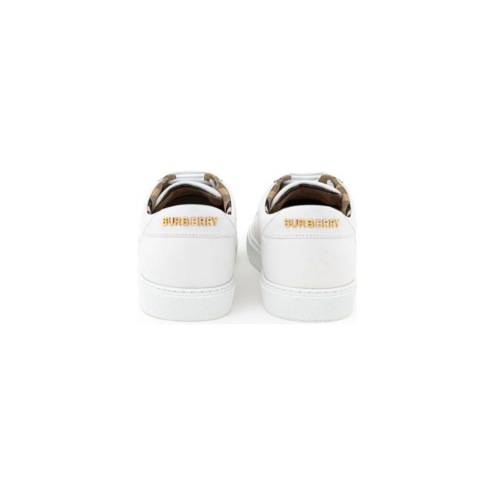 Burberry White Leather Sneaker Burberry