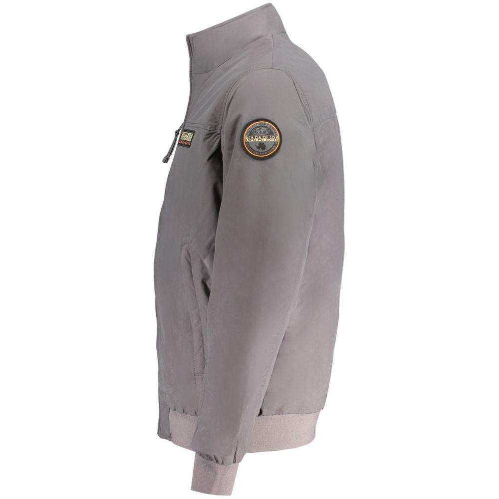 Napapijri Gray Polyamide Jacket Napapijri