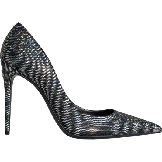 Dolce & Gabbana Multicolor Strass Leather Heels Pumps Shoes Dolce & Gabbana