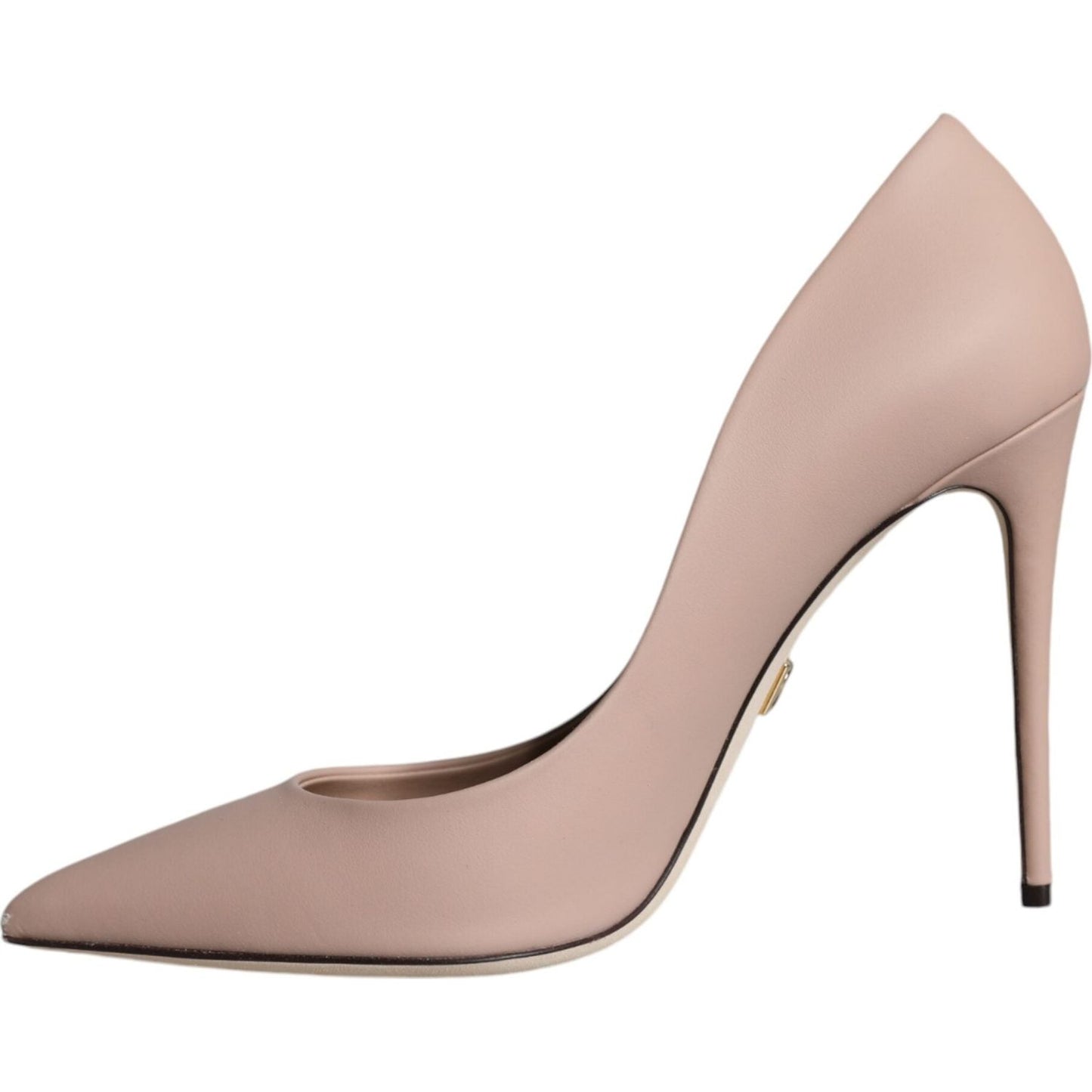 Dolce & Gabbana Beige Leather Stiletto Heels Pumps Shoes Dolce & Gabbana