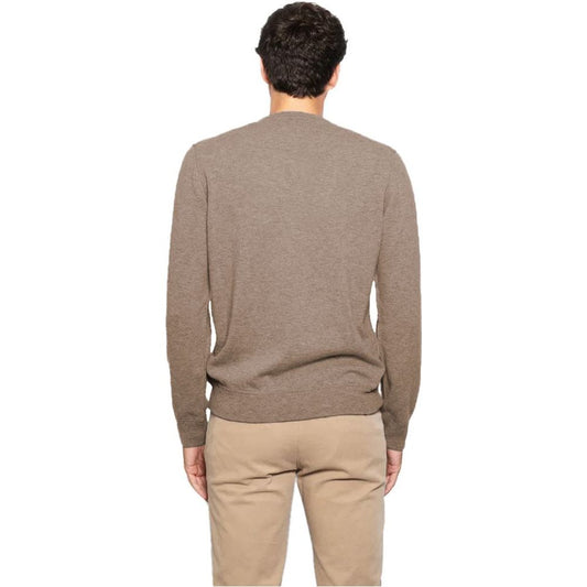 Alpha Studio Brown Wool Vergine Sweater Alpha Studio