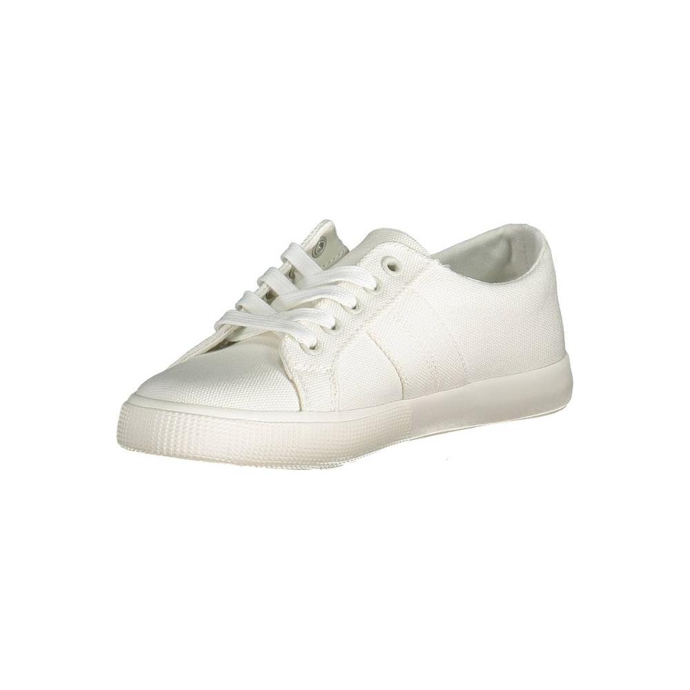 Ralph Lauren White Cotton Sneaker Ralph Lauren