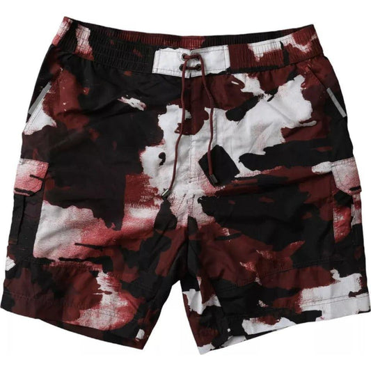 Dolce & Gabbana Multicolor Camouflage DG Logo Beachwear Shorts Swimwear Dolce & Gabbana