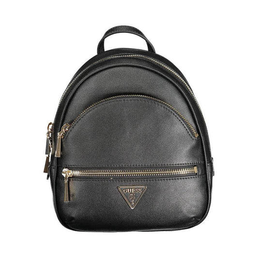 Guess Jeans Black Polyethylene Backpack Guess Jeans