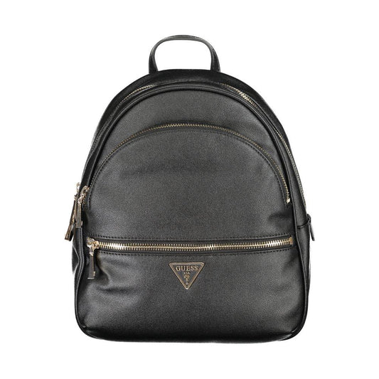 Guess Jeans Black Polyethylene Backpack Guess Jeans