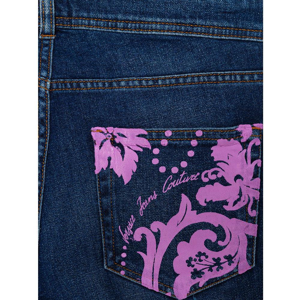 Versace Jeans Blue Cotton Jeans & Pant Versace Jeans