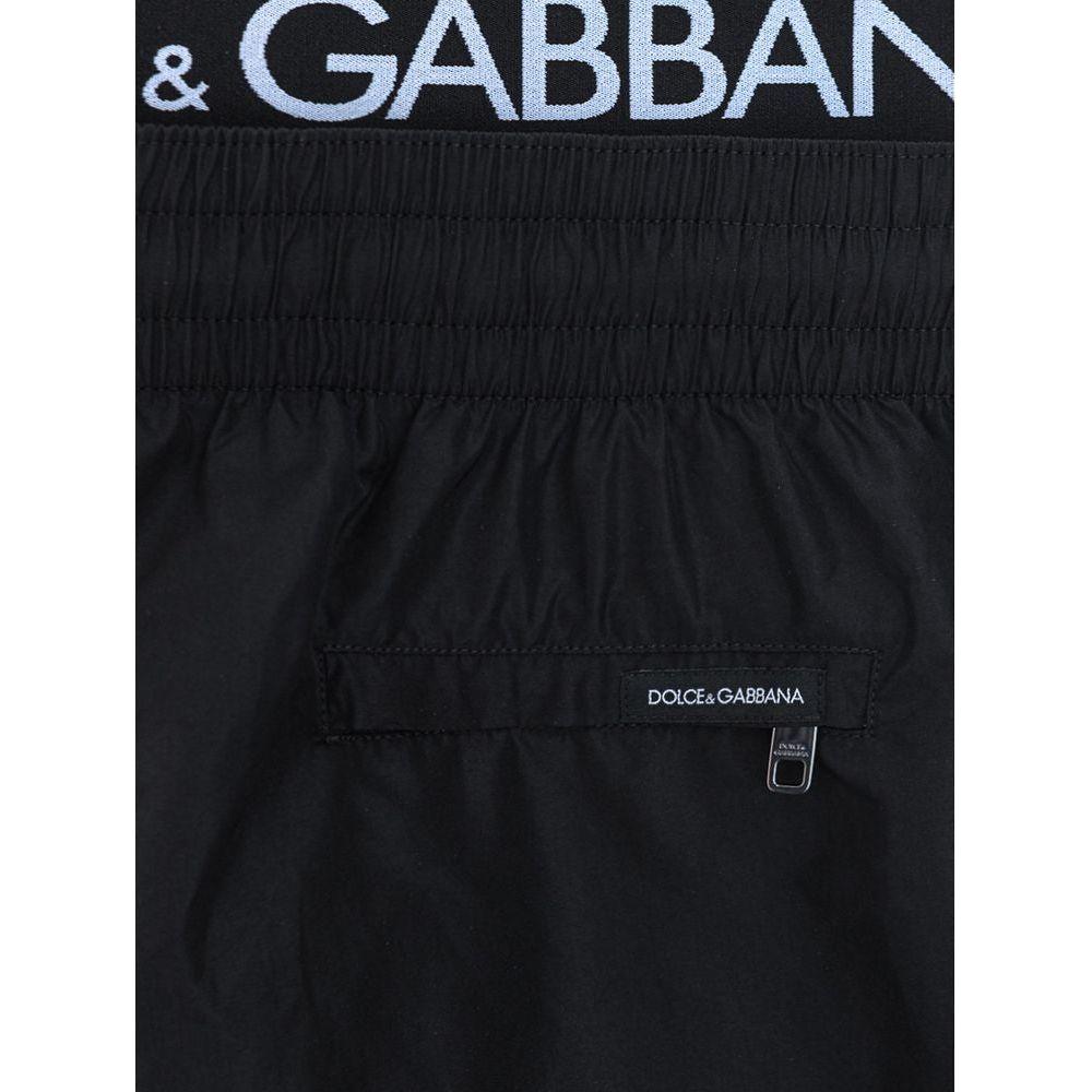 Dolce & Gabbana Black Polyester Swimwear Dolce & Gabbana