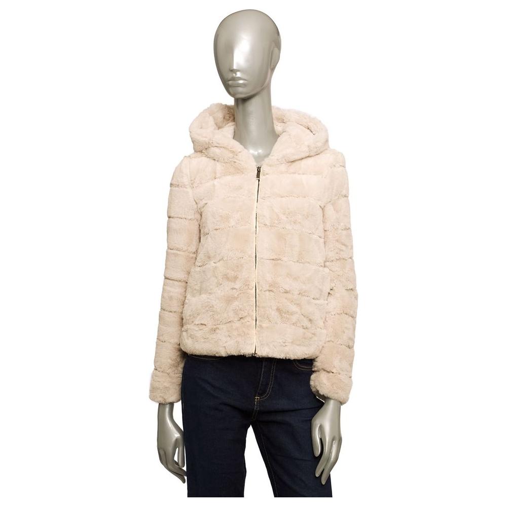 Baldinini Trend Beige Polyester Women Jacket Baldinini Trend