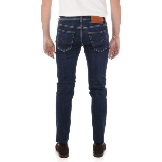 Jacob Cohen Blue Cotton Jeans & Pant Jacob Cohen