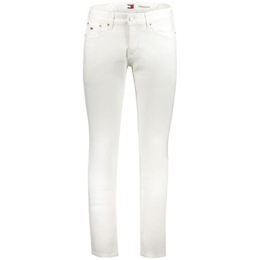 Tommy Hilfiger White Cotton Jeans & Pant Tommy Hilfiger