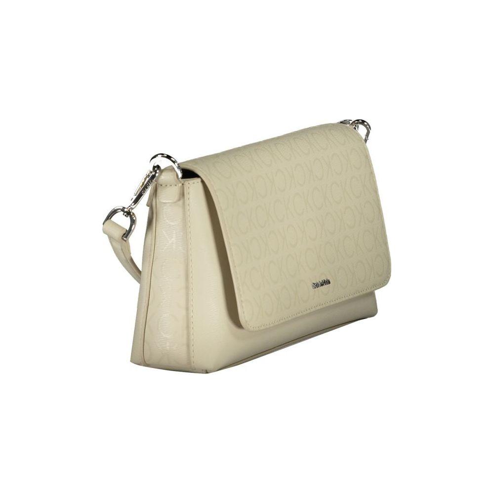 Calvin Klein Beige Polyester Handbag Calvin Klein