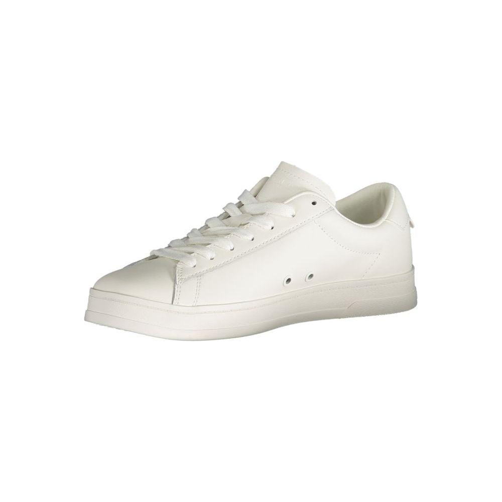 Tommy Hilfiger White Polyester Sneaker Tommy Hilfiger