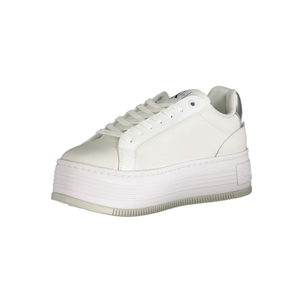 Calvin Klein White Polyester Sneaker Calvin Klein