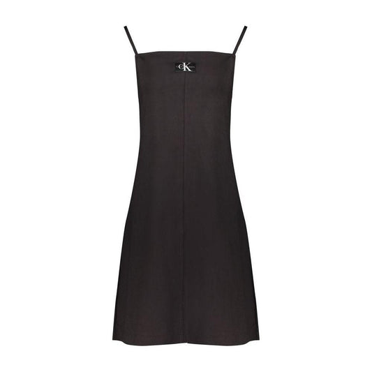 Calvin Klein Black Elastane Dress Calvin Klein