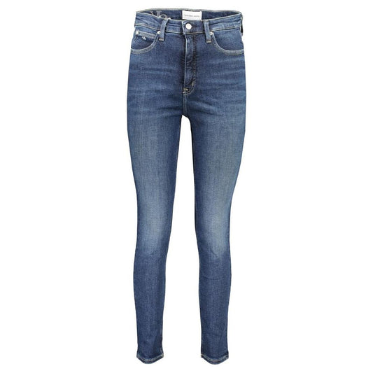 Calvin Klein Blue Cotton Jeans & Pant Calvin Klein