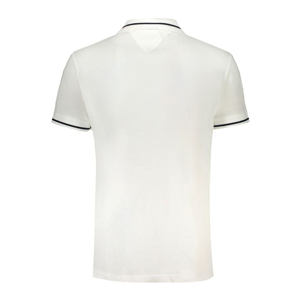 Tommy Hilfiger White Cotton Polo Shirt Tommy Hilfiger