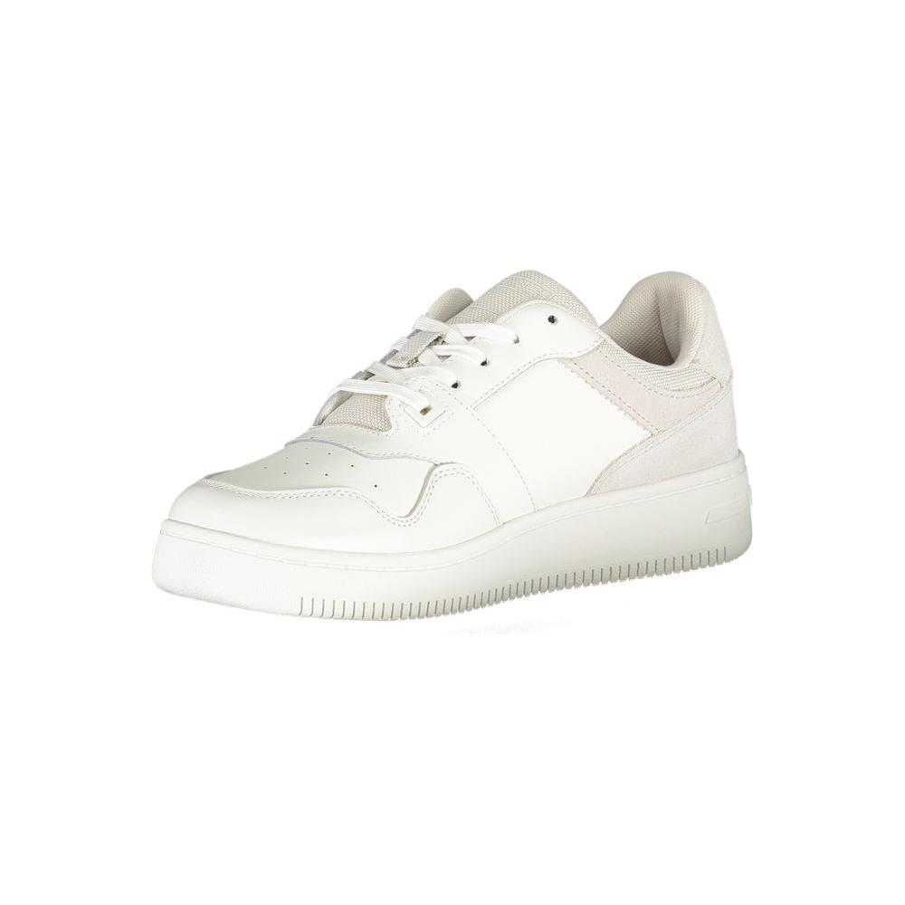 Tommy Hilfiger White Polyester Sneaker Tommy Hilfiger