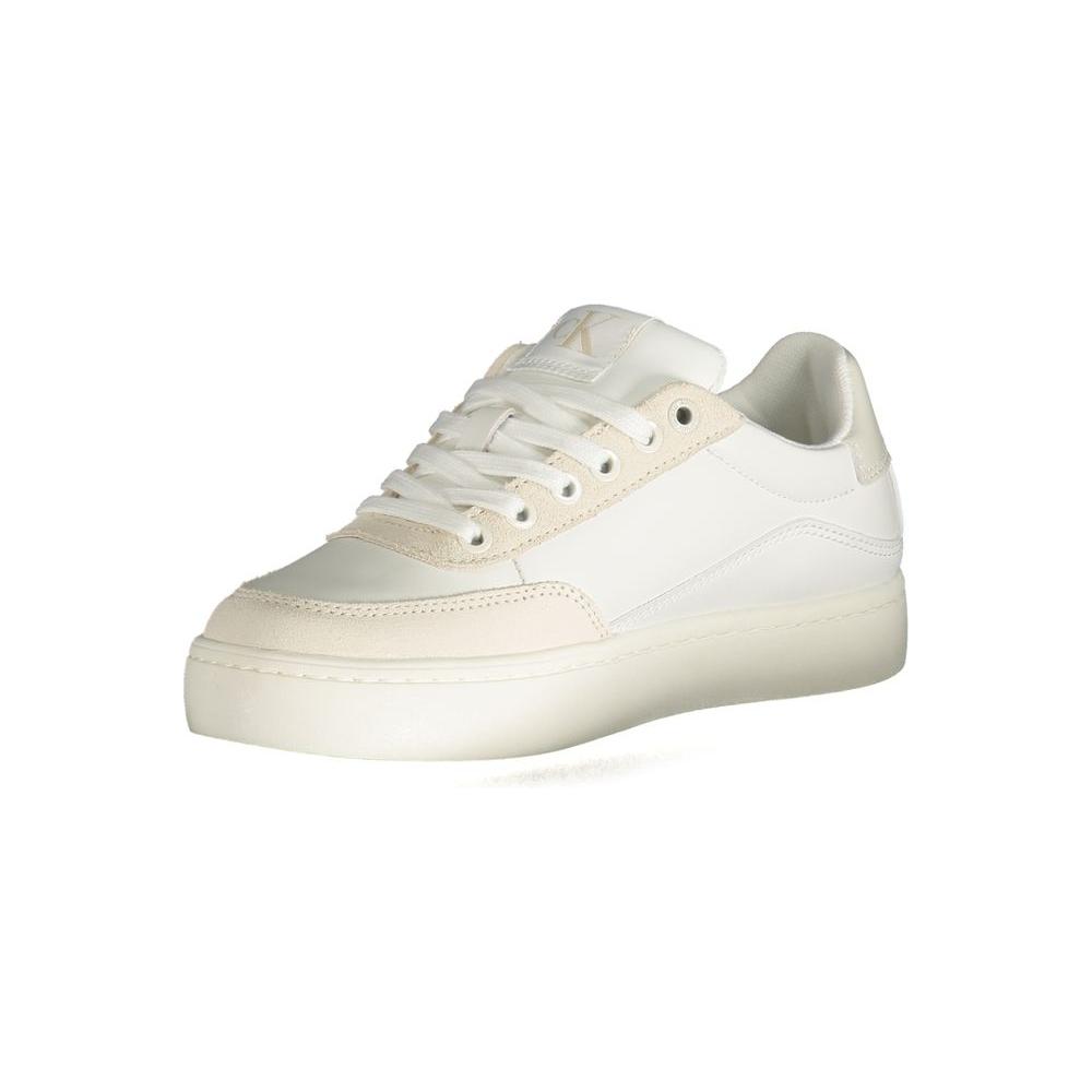 Calvin Klein White Polyester Sneaker Calvin Klein