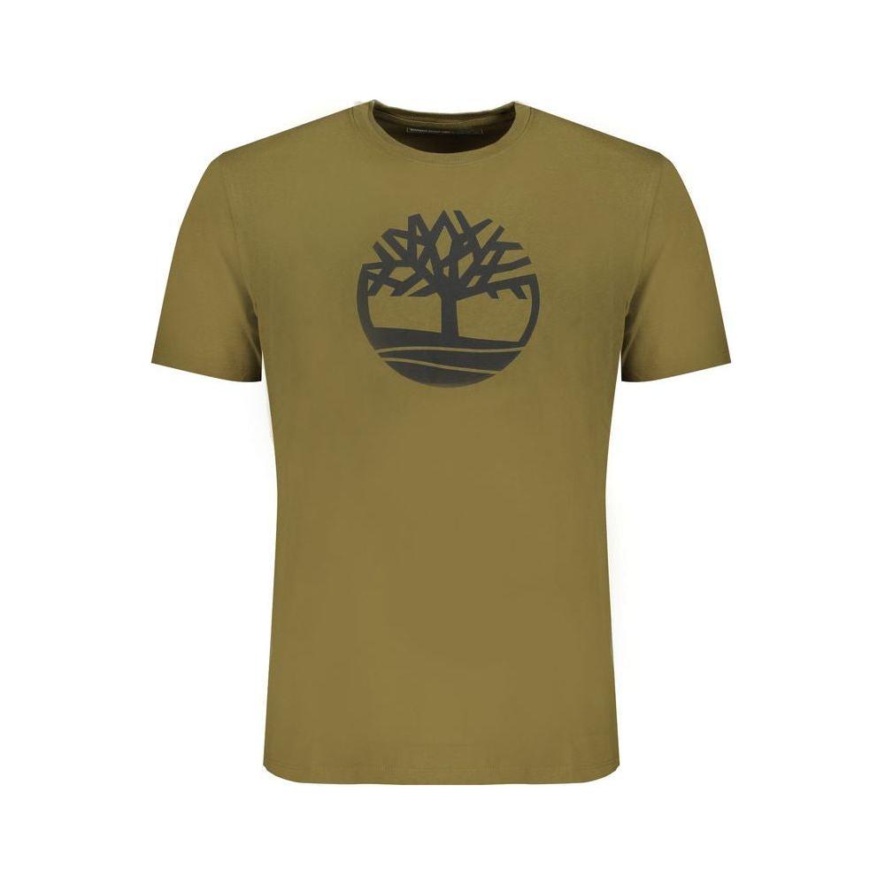 Timberland Green Cotton Men T-Shirt Timberland