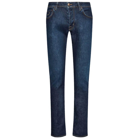 Jacob Cohen Blue Cotton Jeans & Pant Jacob Cohen