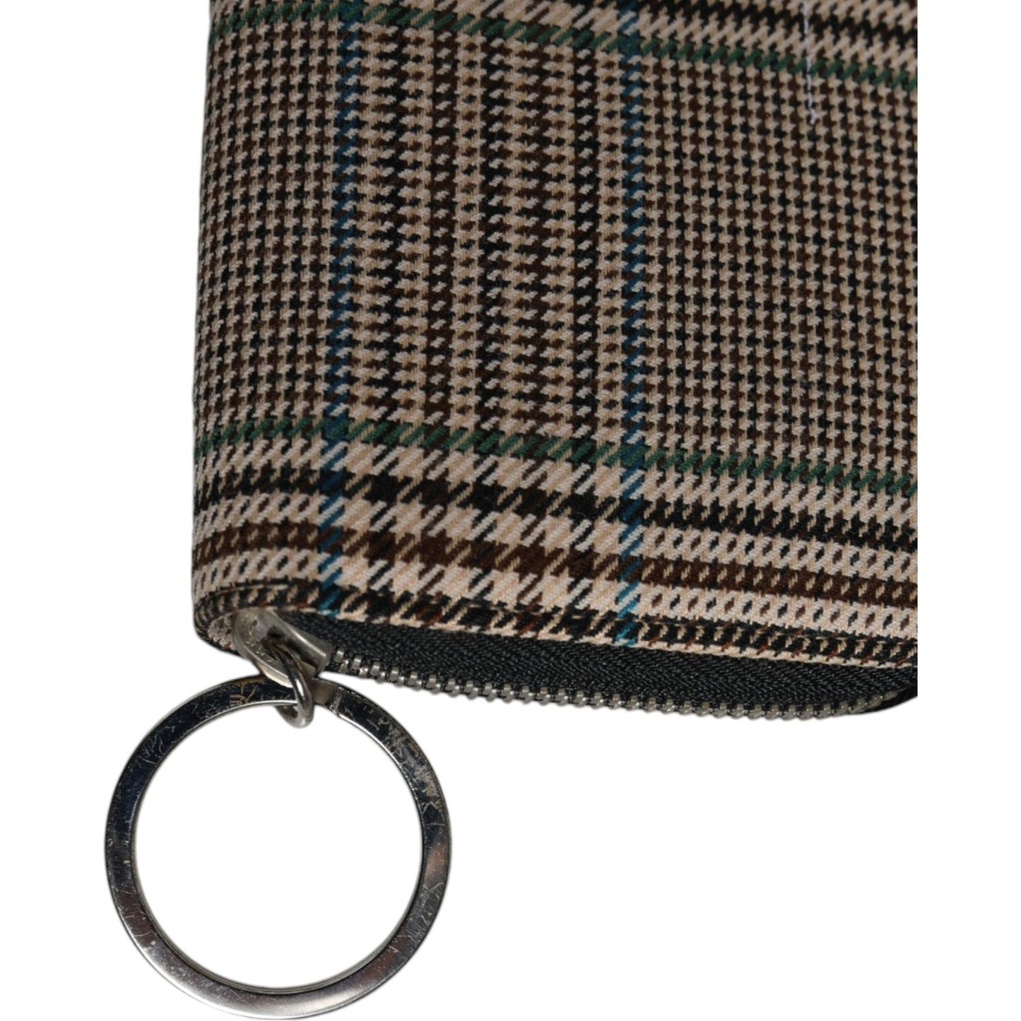 MM6 Maison Margiela Multicolor Houndstooth Continental Zip Around Clutch Wallet MM6 Maison Margiela