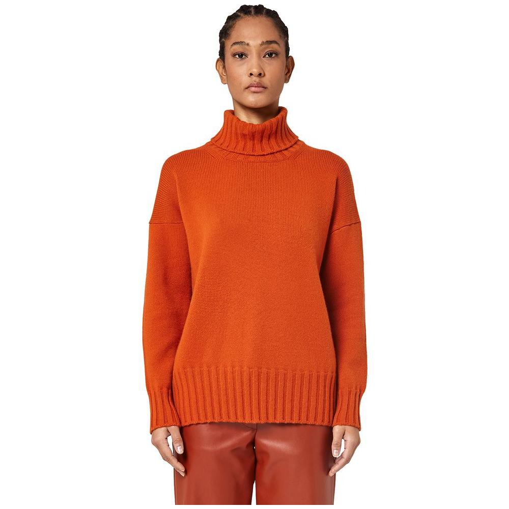 Alpha Studio Orange Cashmere Sweater Alpha Studio