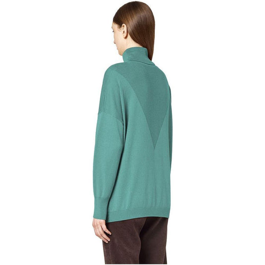 Alpha Studio Green Silk Sweater Alpha Studio