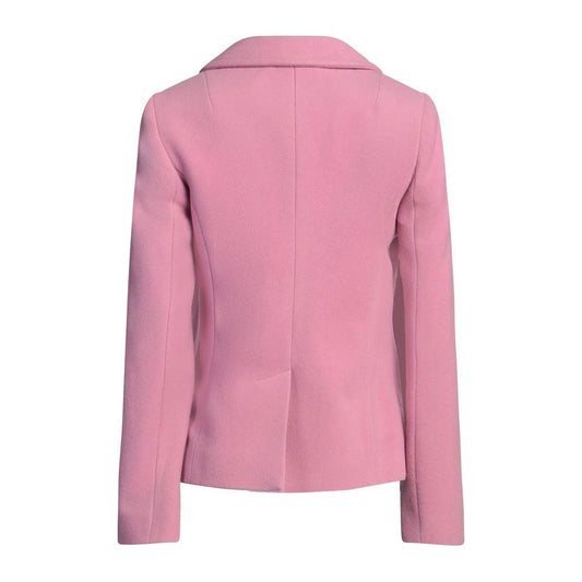 Dolce & Gabbana Pink Wool Jackets & Coat Dolce & Gabbana