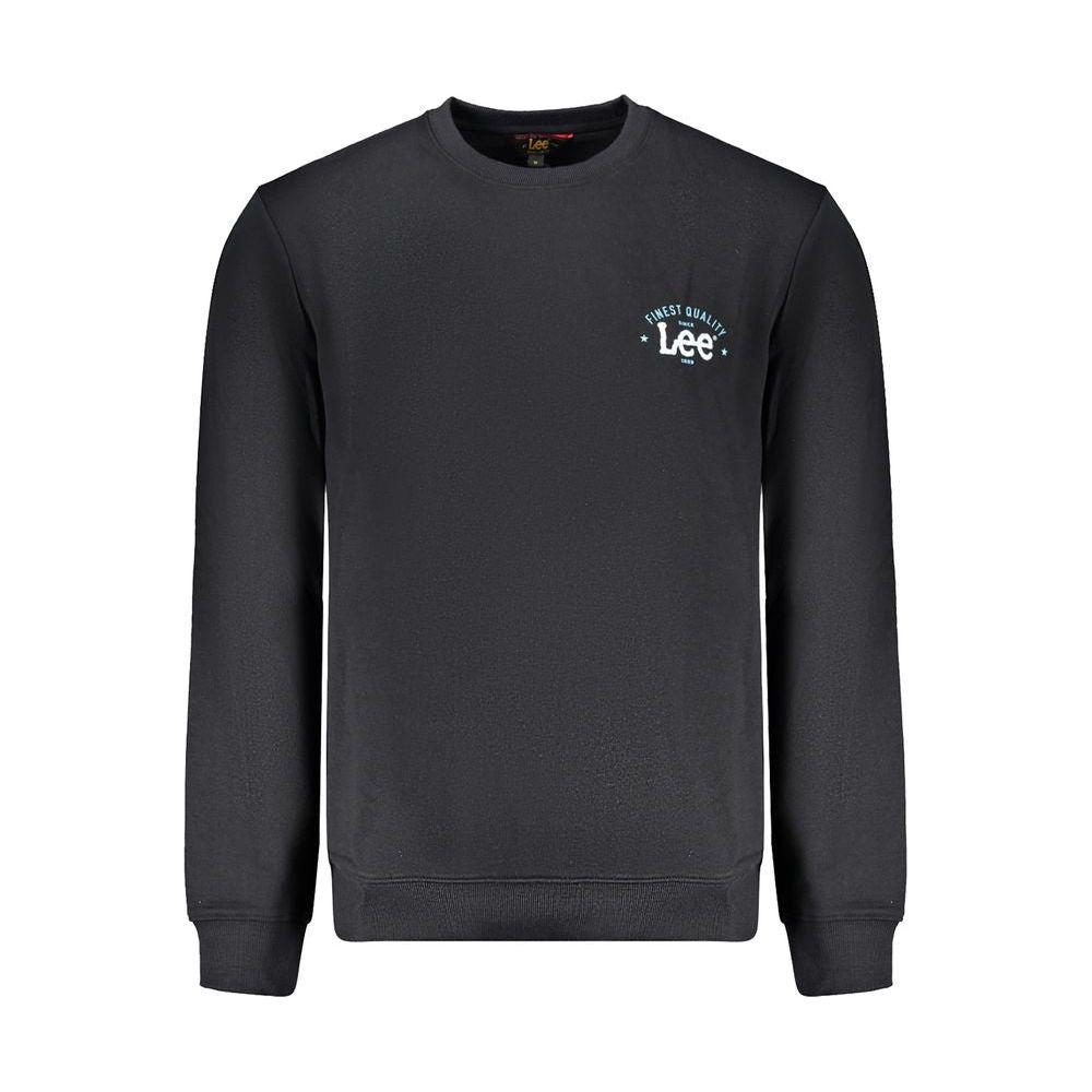 Lee Black Cotton Men Sweater Lee