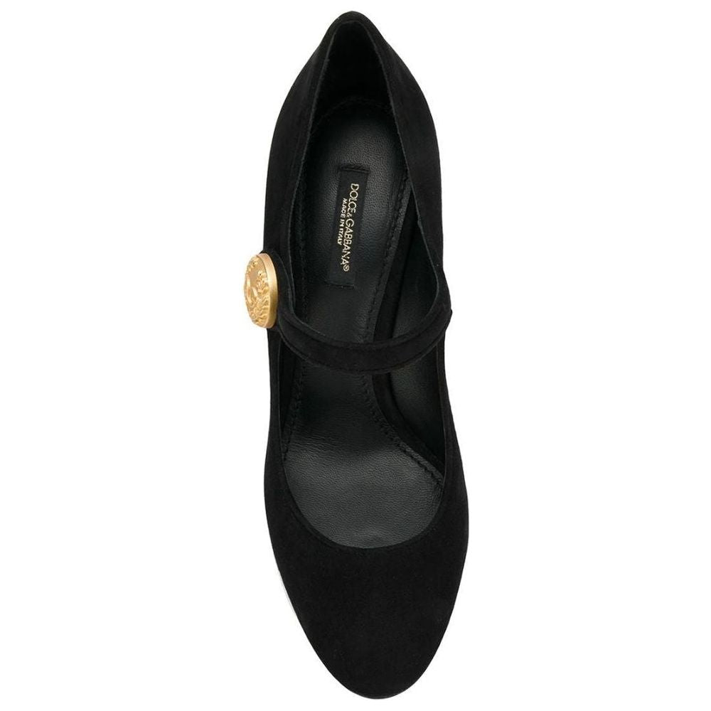 Dolce & Gabbana Black Leather Di Capra Pump Dolce & Gabbana