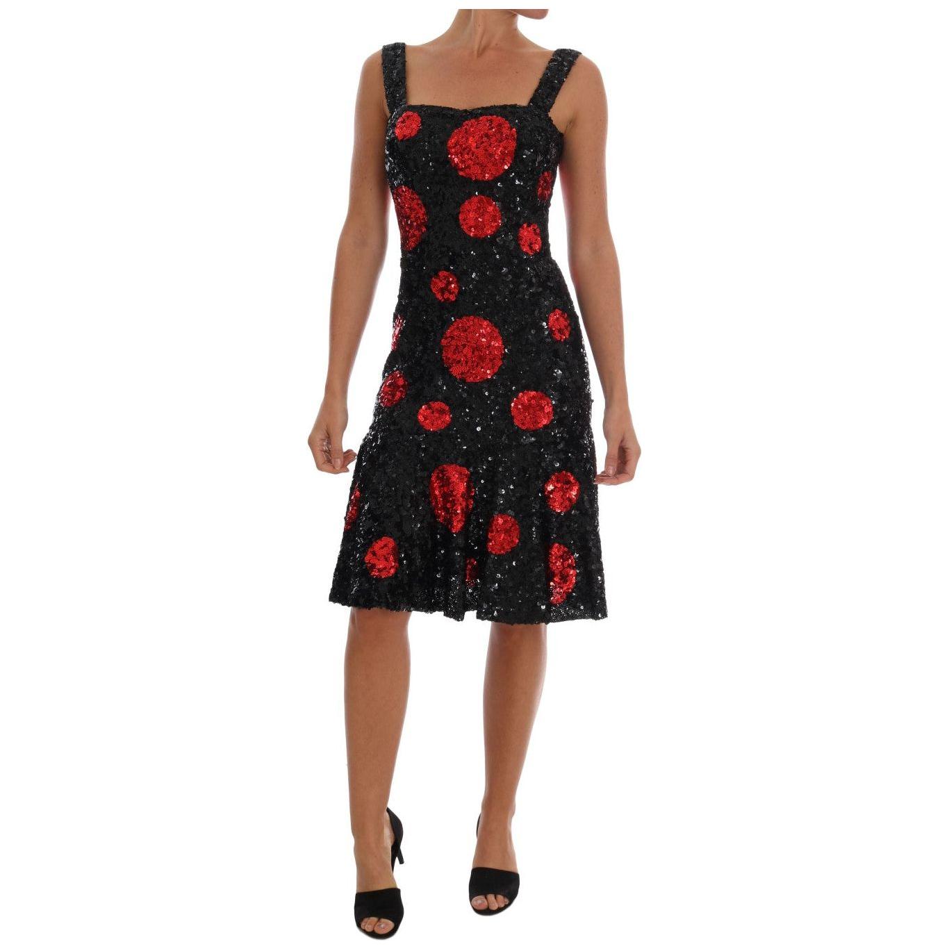 Dolce & Gabbana Elegant Polka Dotted Shift Dress Dolce & Gabbana