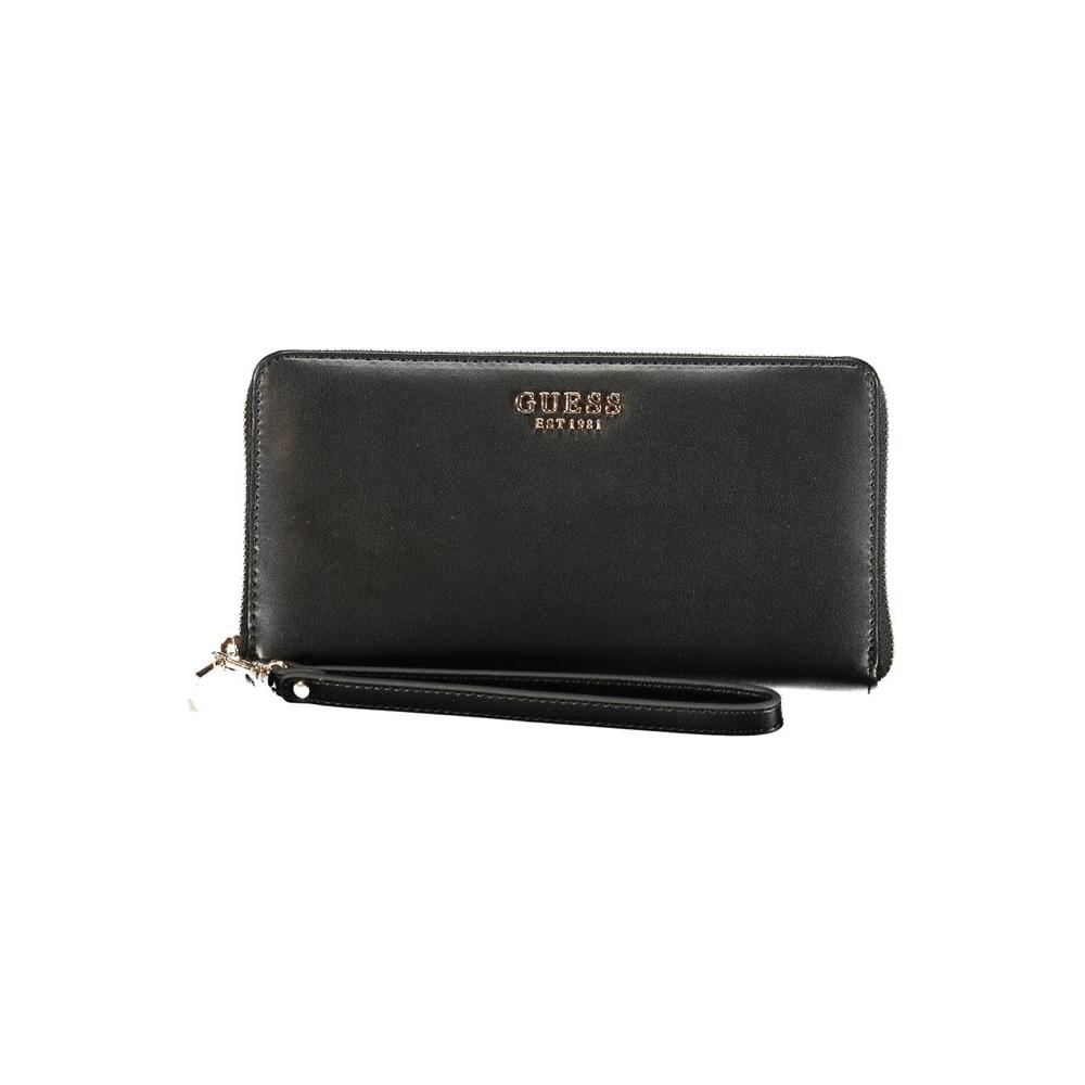 Guess Jeans Black Polyethylene Wallet Guess Jeans