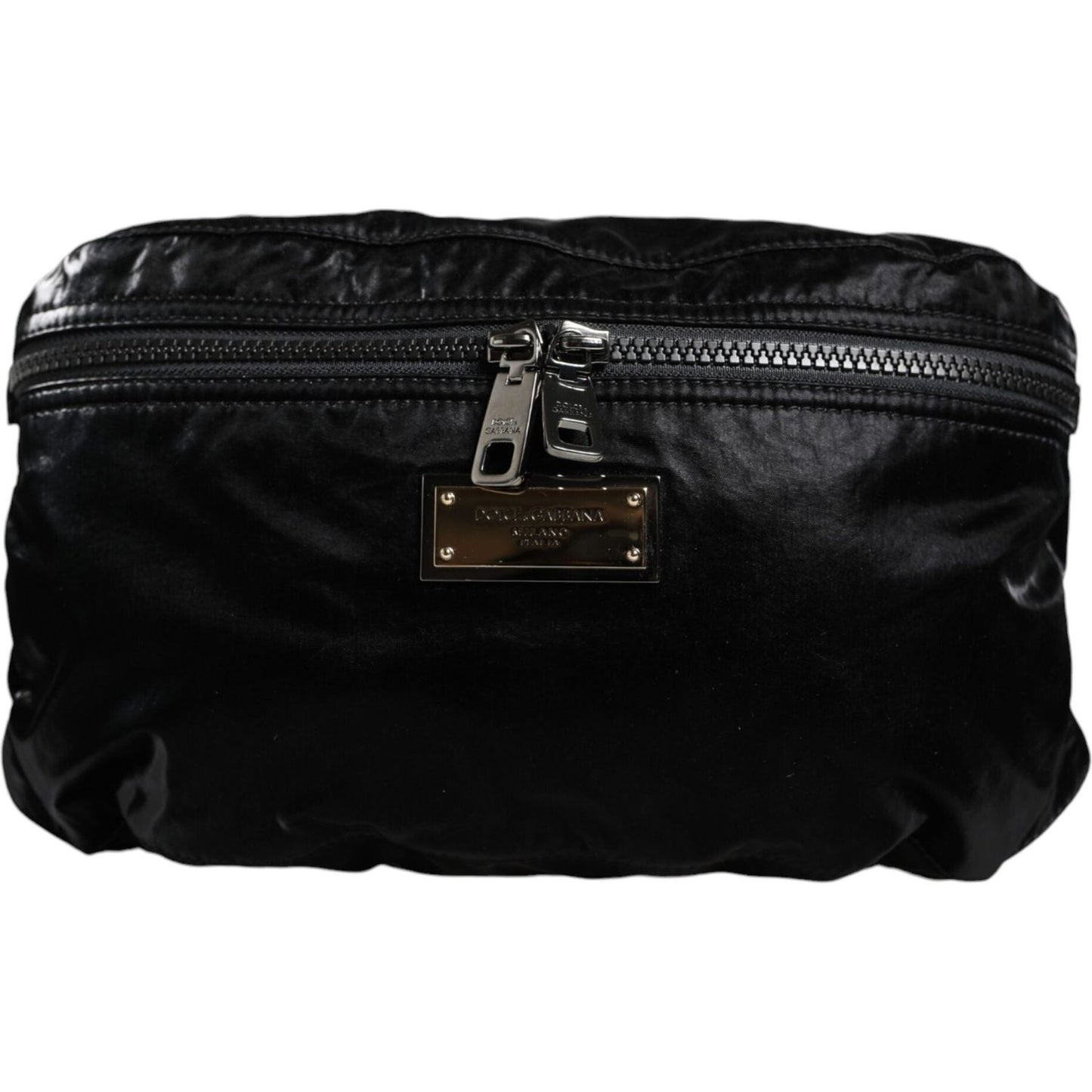 Dolce & Gabbana Black Nylon Fabric Belt Waist Fanny Pack Bag Dolce & Gabbana