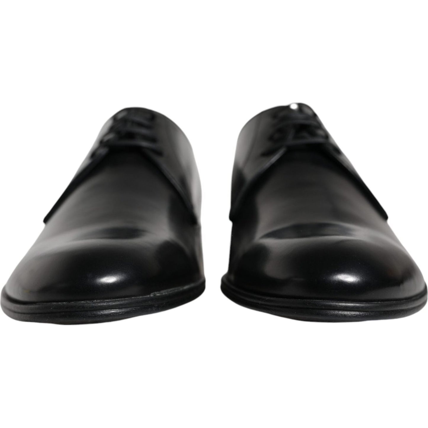 Dolce & Gabbana Black Leather Derby Formal Dress Shoes Dolce & Gabbana