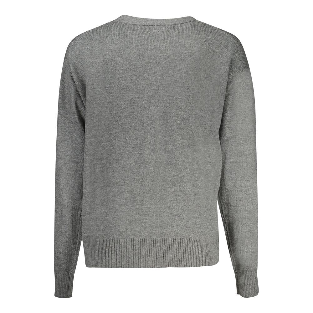 Guess Jeans Gray Polyester Sweater Guess Jeans