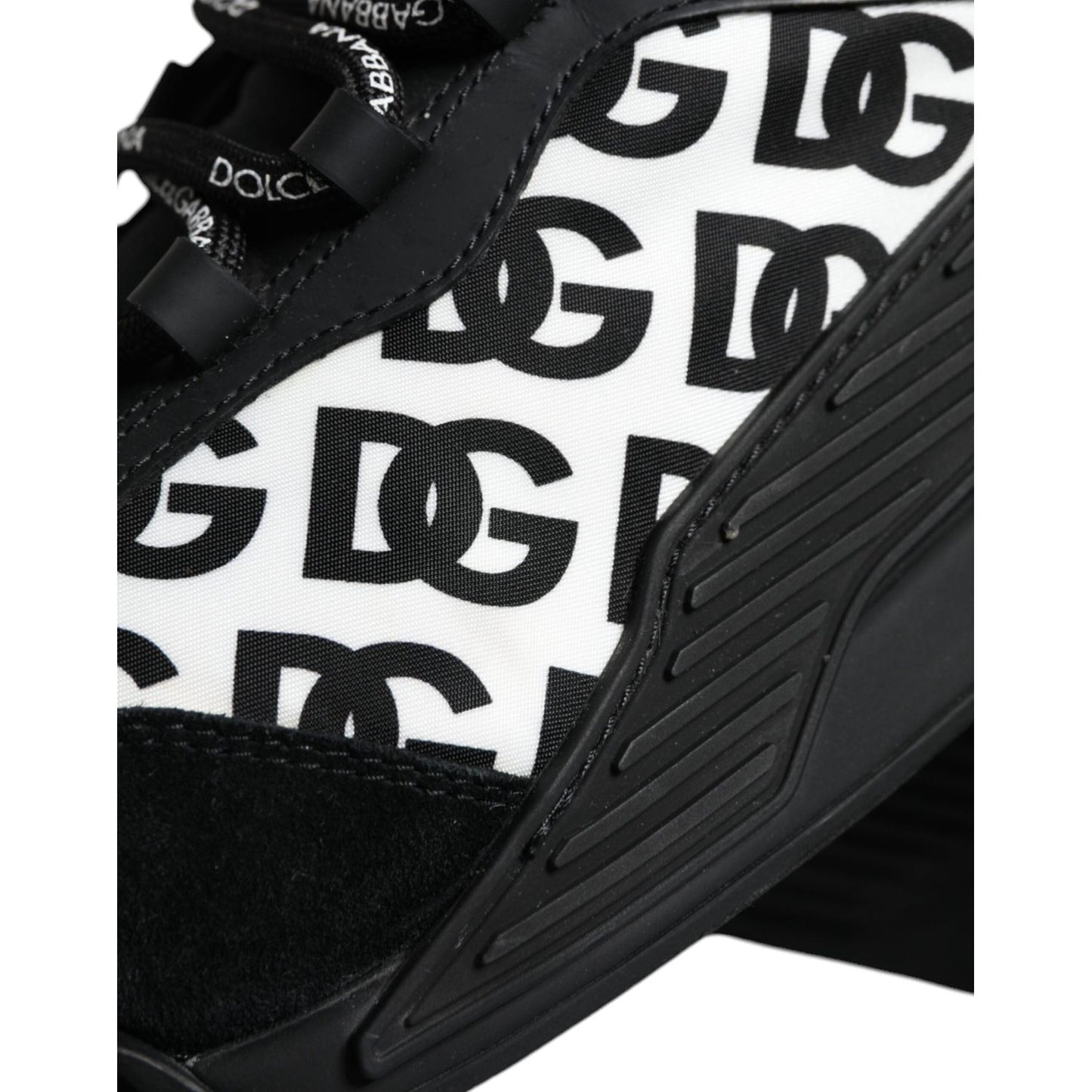 Dolce & Gabbana Black Logo Lace Up Low Top NS1 Sneakers Shoes Dolce & Gabbana