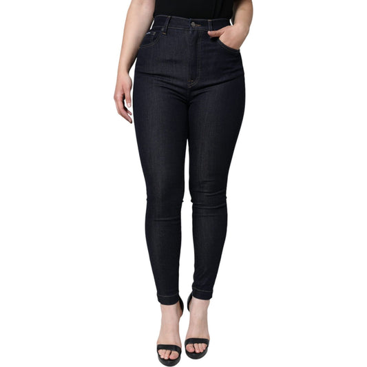 Dolce & Gabbana Black Cotton Stretch Skinny Denim Jeans Dolce & Gabbana