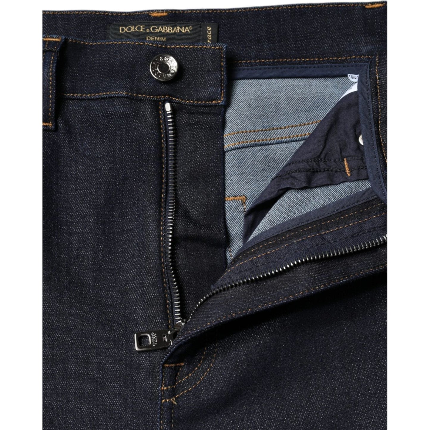 Dolce & Gabbana Black Cotton Stretch Skinny Denim Jeans Dolce & Gabbana