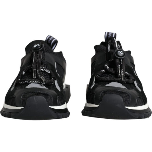 Dolce & Gabbana Black Mesh Sorrento Trekking Sneakers Shoes Dolce & Gabbana