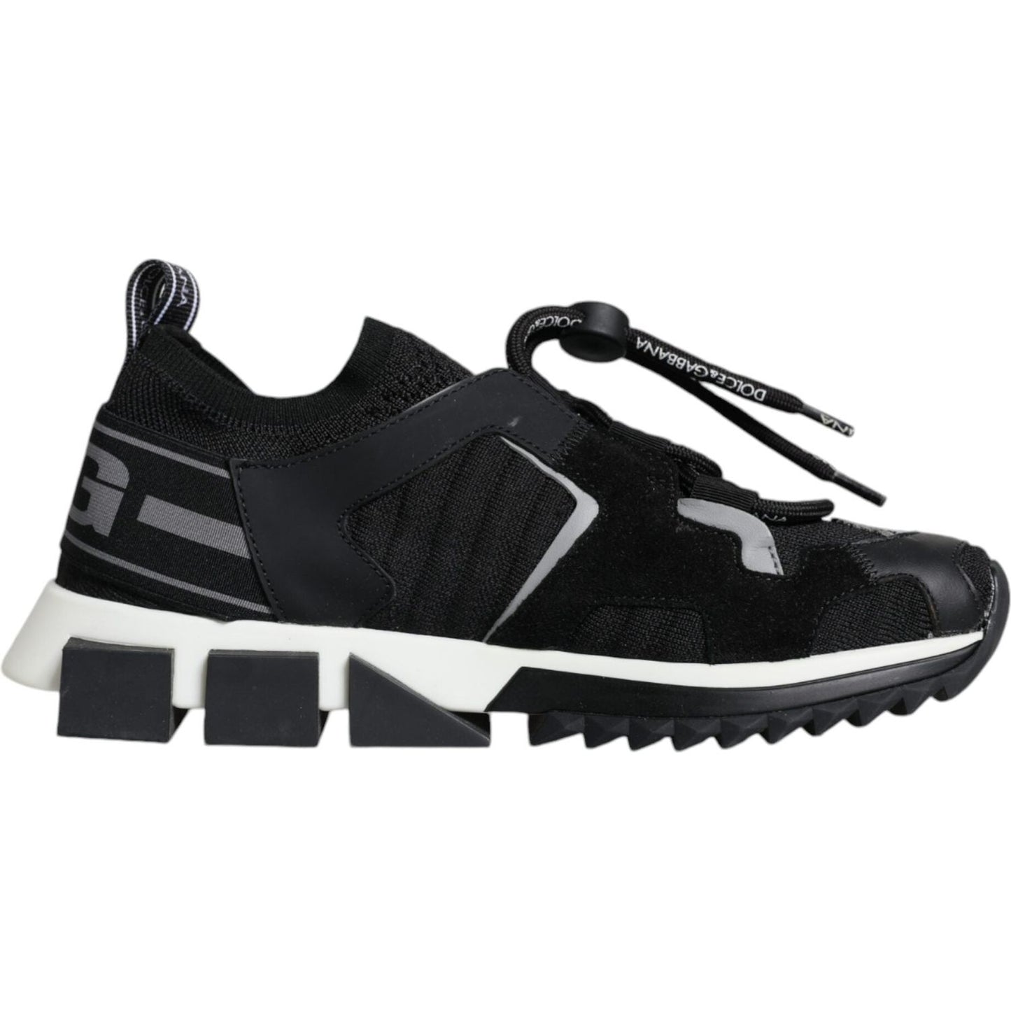 Dolce & Gabbana Black Mesh Sorrento Trekking Sneakers Shoes Dolce & Gabbana