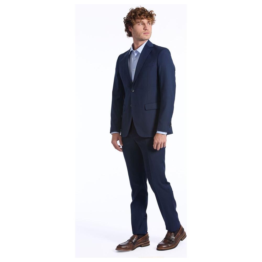 Baldinini Trend Blue Wool Suit Baldinini Trend