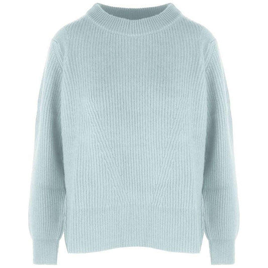 Malo Light Blue Cashmere Women Sweater