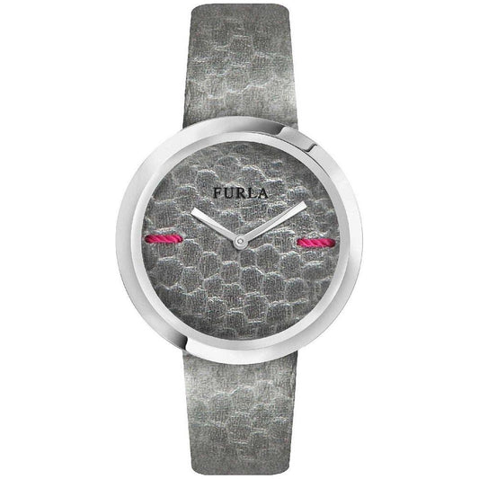 Furla Gray Leather Watch Furla