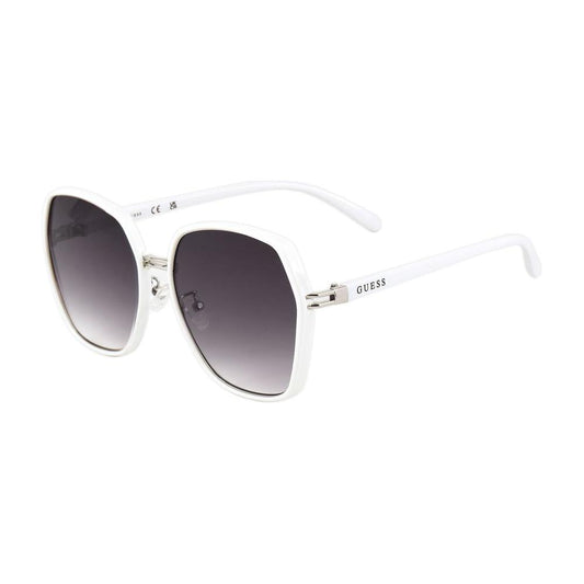 Guess White Metal Sunglasses Guess