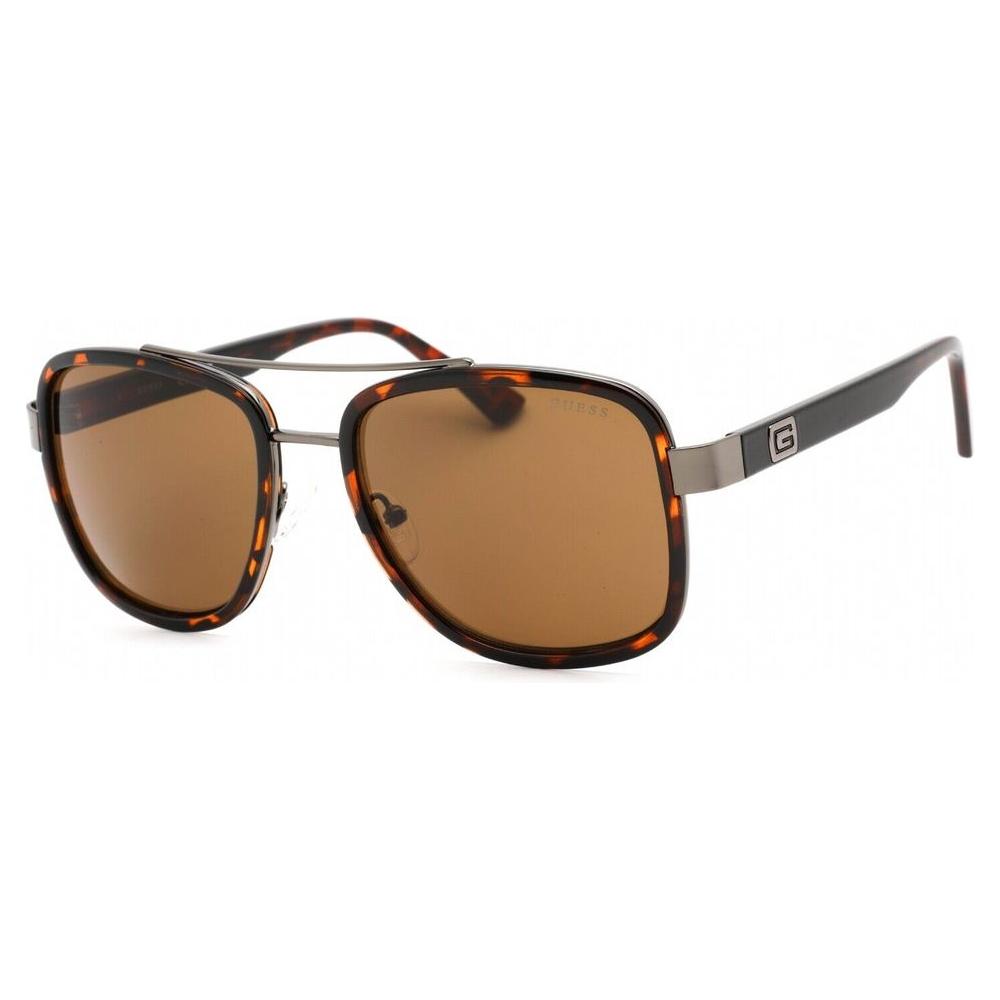 Guess Brown Metal Sunglasses Guess