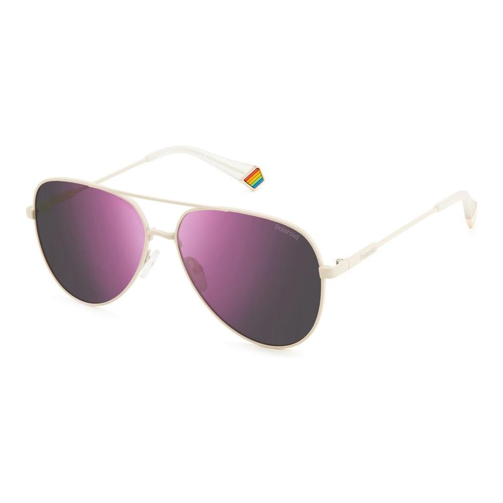 Polaroid White Metal Sunglasses Polaroid